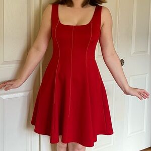 Ted Baker London Lohanna Red Fit & Flare Skater Dress